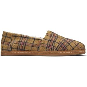 TOMS Alpargata Plaid Leather Wrap Slip On